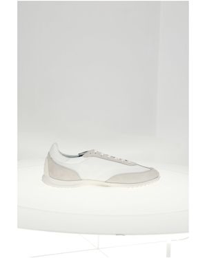 Celine Low Lace-Up Sneaker W/ Triomph - White