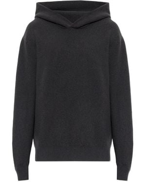 Lemaire Cashmere Hooded Sweater - Black