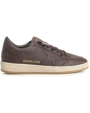 Golden Goose Ball Star Leather Sneaker - Brown