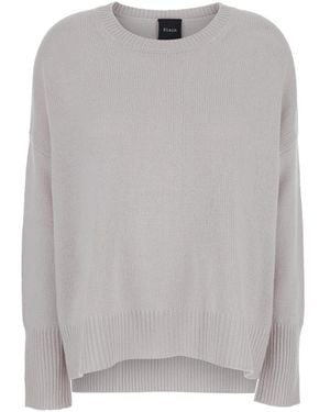 Le Plain Oversized Crewneck Sweater - Gray