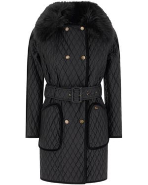Burberry Clothing Coats - Black