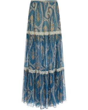 Etro Maxi Skirts - Blue