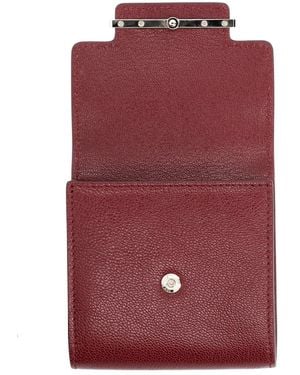 Tom Ford Leather Card Holder - Purple