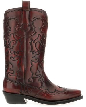 Ganni Shoes Boots - Brown
