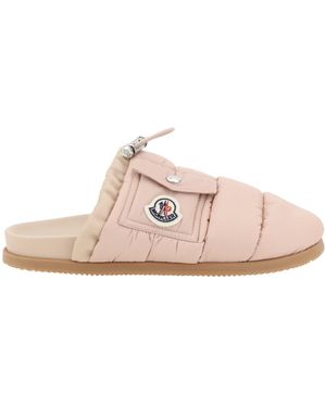 Moncler Mon Pocket Mules - Pink