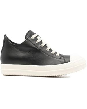 Rick Owens Lace-Up Sneakers - Black