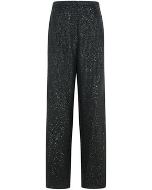 Max Mara 'Navigli' Viscose Blend Pants - Black