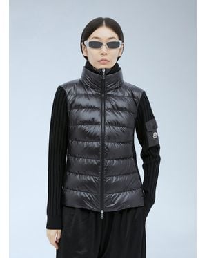 Moncler Padded Wool Cardigan - Gray
