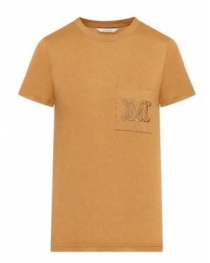 Max Mara Cotton Jersey T-Shirt - Orange