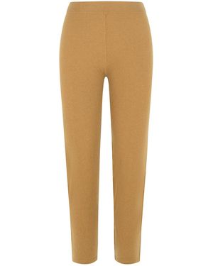 Max Mara Cashmere Blend Pants - Natural