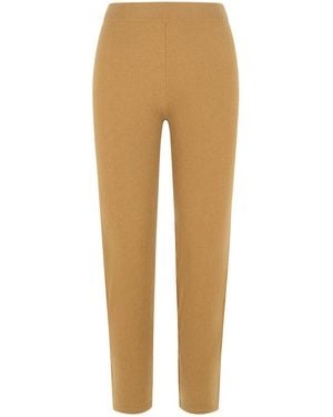 Max Mara Cashmere Blend Pants - Natural