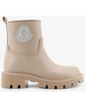 Moncler Kickstream Rubber Rainboots - Natural