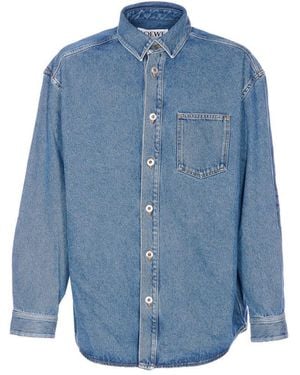 Loewe Anagram Overshirt - Blue
