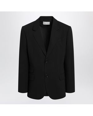 Ami Paris Straight Wool Blazer - Black