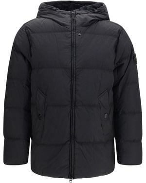 Stone Island Crinkle Reps Ny Down Jacket - Blue