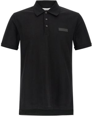 Givenchy Logo Patch Polo Shirt - Black