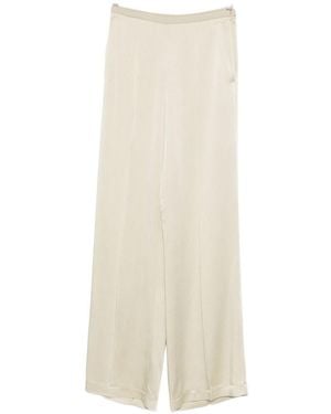 forte_forte High-Waisted Pants - White
