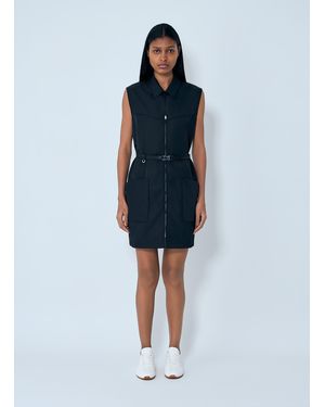Prada Re-Nylon Belted Mini Dress - Blue