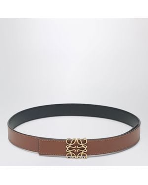 Loewe Reversible/ Anagram Belt - Brown