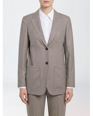 Max Mara Single-Breasted Blazer - Gray
