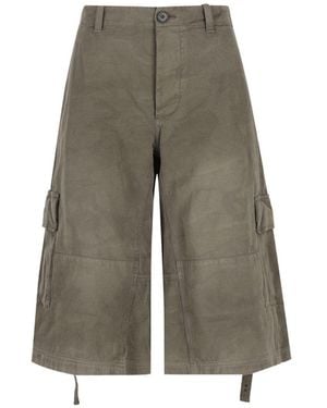 Fendi Cotton Shorts - Gray