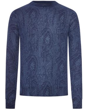 Etro Paisley Sweater - Blue