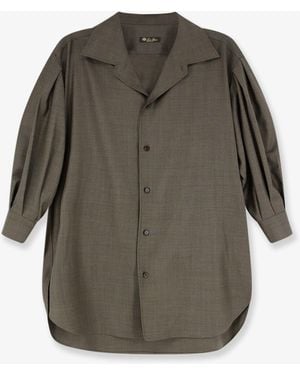 Loro Piana Elyse Virgin Wool Shirt - Gray