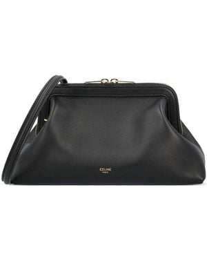 Celine Doctor Pouch Small Leather Clutch - Black