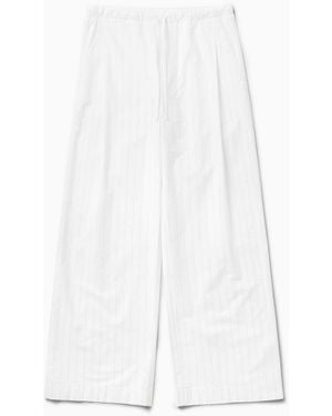 1989 STUDIO Striped Boxy Pants - White