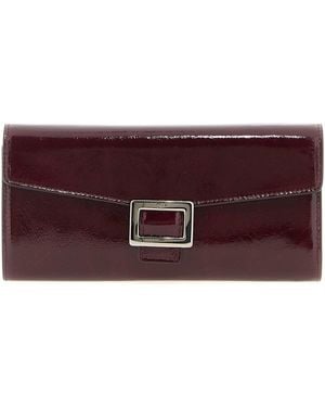 Roger Vivier Belle Vivier Wallets And Card Holders Bordeaux - Purple