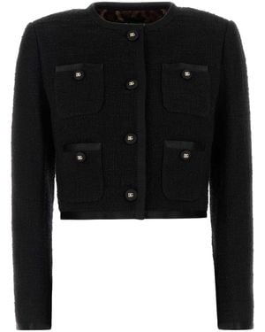 Dolce & Gabbana Dolce & Gabbana Jackets And Vests - Black