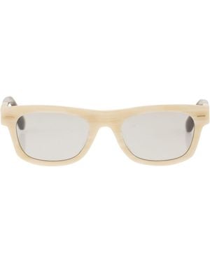 Brunello Cucinelli Acetate Sunglasses With Rectangular Frame - Natural