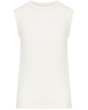 Phoebe Philo Ultra-Thin Crew Neck Tank Top - White
