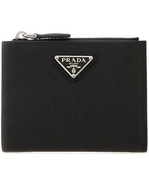 Prada Leather Wallet - Black