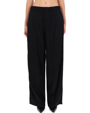 Our Legacy Wide-Leg Pants With Relaxed Fit And Clean Lines - Black