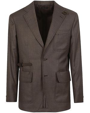 Brioni Cotton Blouson Jacket - Brown