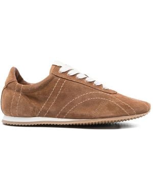 TOTEME Leather Sneakers - Brown