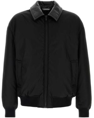 Balenciaga Nylon Bomber Jacket - Black