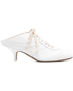 Dries Van Noten Leather Heel Sneakers - White
