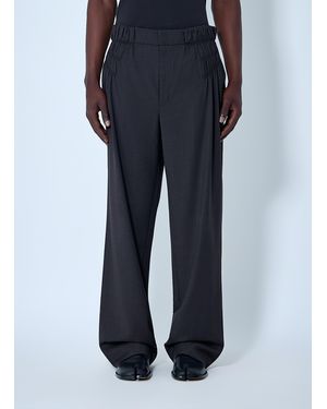 Kiko Kostadinov Kreuk Tailored Trousers Crow in Black for Men | Lyst