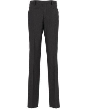 Paul Smith Slim-Fit Wool And Cashmere Flannel Pants - Gray