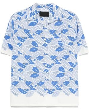 Prada Cotton Printed Shirt - Blue