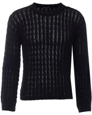 Ann Demeulemeester Areld Twisted Sweater - Blue