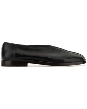 Lemaire Flat Piped Slippers - Black
