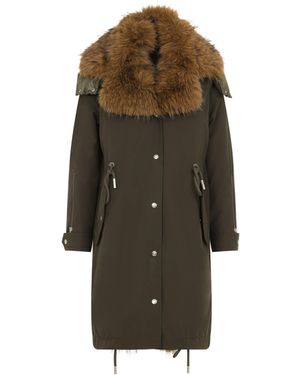 Moncler Halicte Long Parka - Green