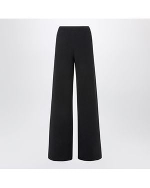 Fendi Ff Zucca Cashmere Pants - Black