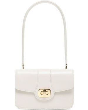 Celine Josephine Teen Leather Shoulder Bag - White