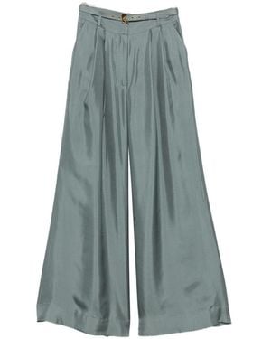 Zimmermann Silk Wide-Leg Pants - Blue