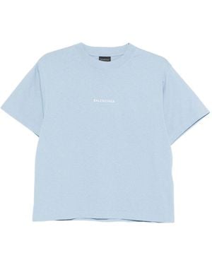 Balenciaga Back T-Shirt - Blue