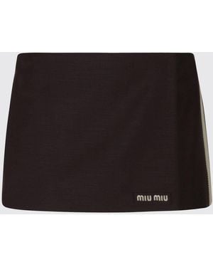 Miu Miu Skirt Cocoa - Black